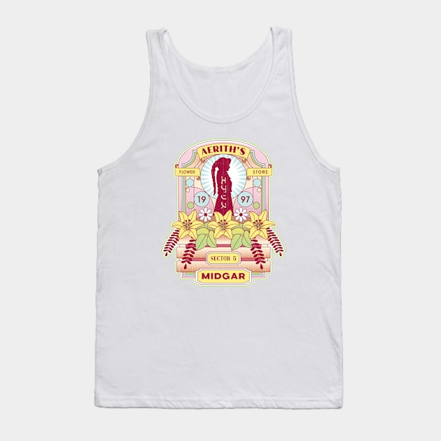 Aerith Flower Store Emblem Tank Top by Lagelantee